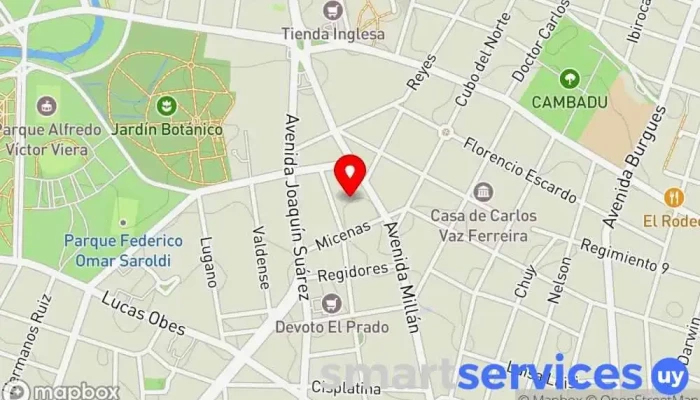 mapa de Colegio San Pablo Colegio privado, Escuela en Montevideo