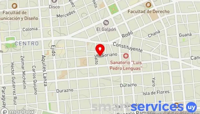 mapa de Colegio Santa Teresa de Jesús Colegio privado en Montevideo
