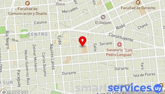 mapa de Colegio Seminario Colegio bilingüe en Montevideo