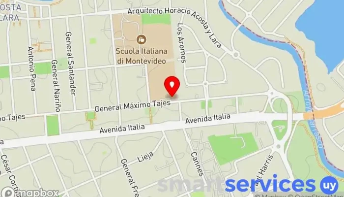 mapa de Colegio Stella Maris Escuela en Montevideo