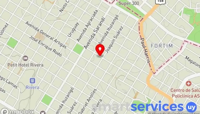 mapa de Colegio Teresiano de Rivera Colegio religioso en Rivera