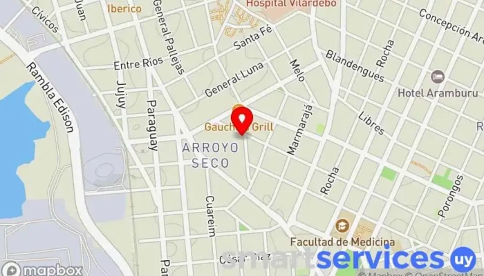 mapa de Colegio Uruguay-Pirí Colegio bilingüe en Montevideo