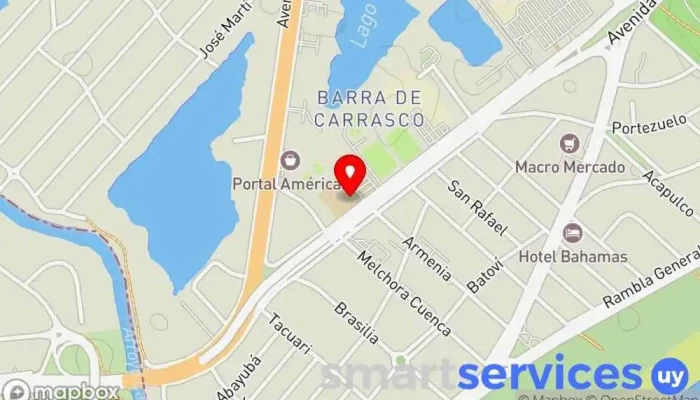 mapa de Colegio y Liceo Alemán Centro educativo en Ciudad de la Costa