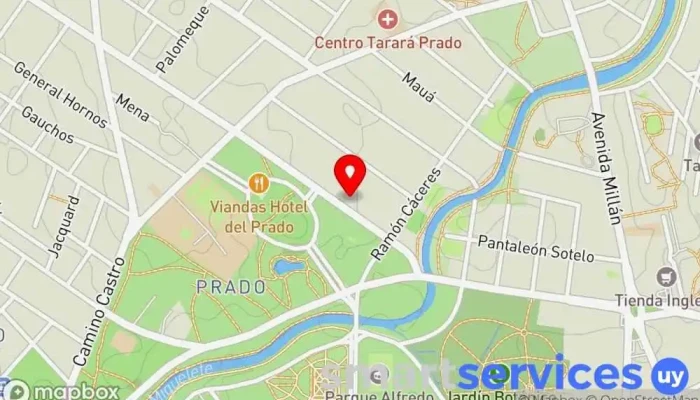 mapa de Colegio y Liceo Evangélico Bethesda Escuela en Montevideo