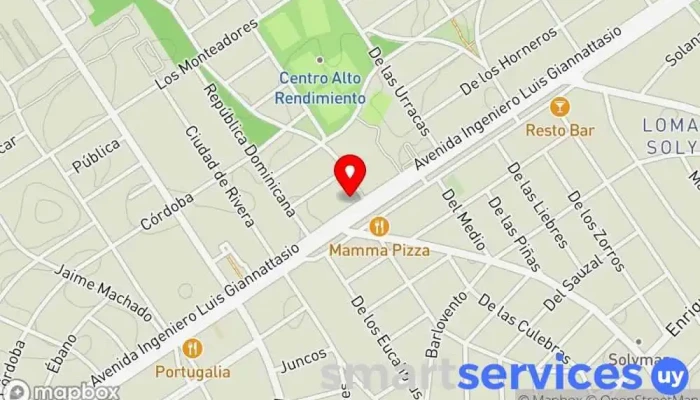 mapa de Colegio y Liceo It-Hué Colegio privado en Ciudad de la Costa
