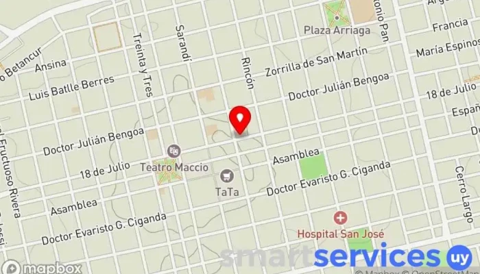 mapa de Colegio Y Liceo Nuestra Señora Del Huerto Colegio religioso en San José de Mayo