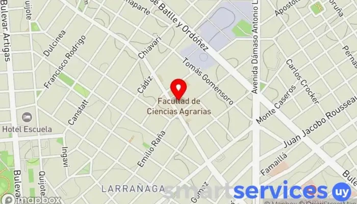 mapa de Colegio y Liceo Pallotti Institución educativa, Colegio bilingüe, Centro de educación secundaria, Centro de educación preescolar, Escuela en Montevideo