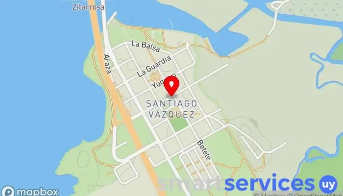 mapa de Colegio y liceo Santa María de la Guardia Escuela católica en Santiago Vázquez