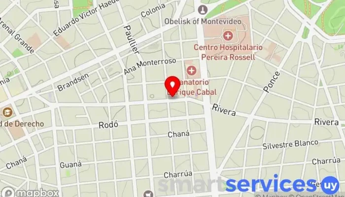 mapa de Colegio y Liceo Santo Domingo Colegio privado, Escuela en Montevideo