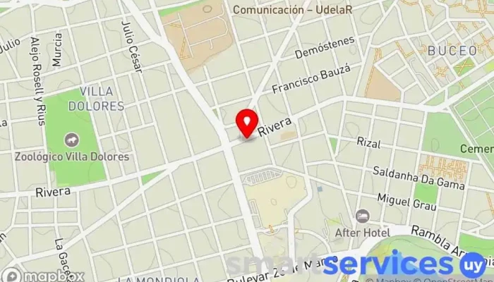 mapa de Colina Films Fotógrafo en Montevideo