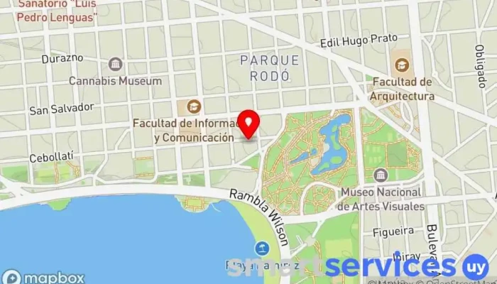 mapa de ConoSur Viajes Agencia de visitas turísticas en Montevideo