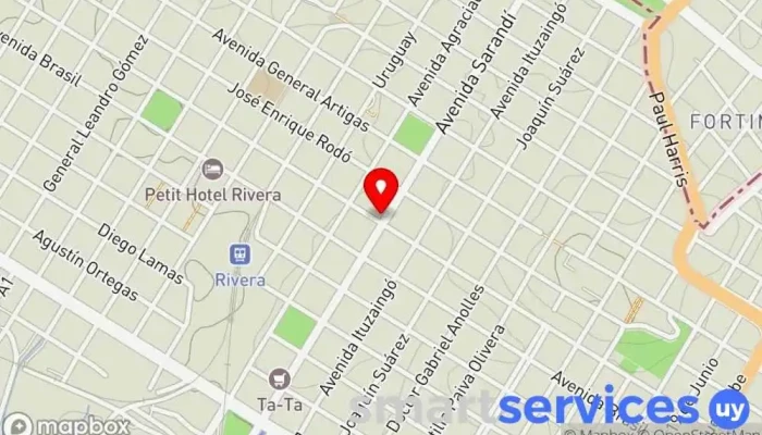mapa de Cooperativa Policial - Agencia Rivera Tienda de artículos para el hogar en Rivera
