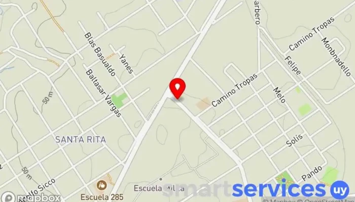 mapa de Correo Uruguayo | Suc. Toledo Servicio postal en Toledo