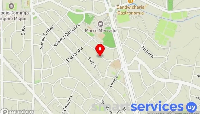 mapa de COWORKERS Agencia de alquiler de espacios para oficinas, Soporte y servicios informáticos, Espacio de coworking, Agencia de alquiler de oficinas ejecutivas, Alquiler de oficinas virtuales, Diseñador de sitios web en Punta del Este