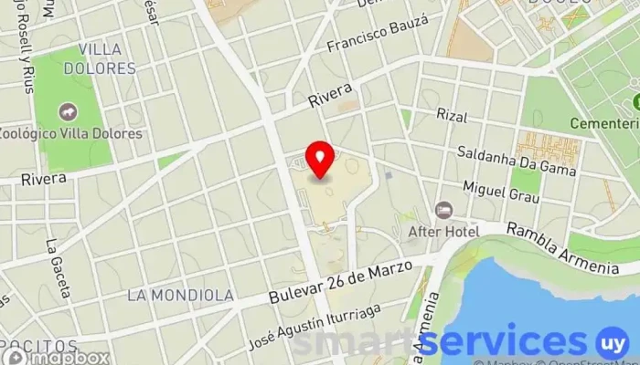 mapa de CUTCSA oficina integral STM Servicio de transporte en Montevideo