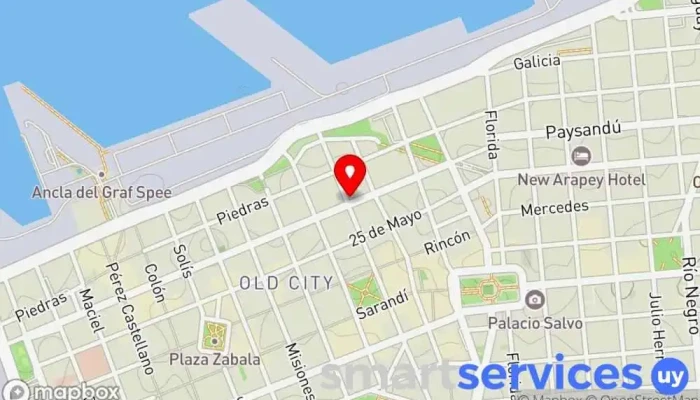 mapa de CX30 Radio Nacional - 1130 AM Emisora de radio en Montevideo