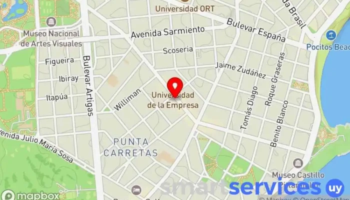 mapa de Dazzler by Wyndham Montevideo Hotel en Montevideo