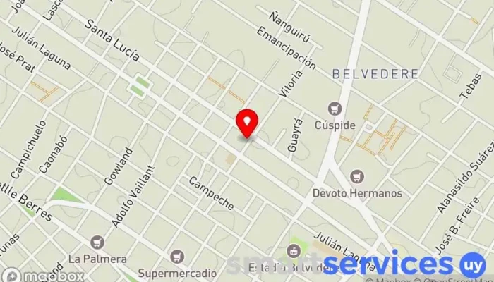 mapa de Departamento Easy VISA Center  en Montevideo
