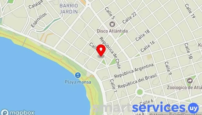 mapa de DGExpediciones Agencia de viajes en Atlántida