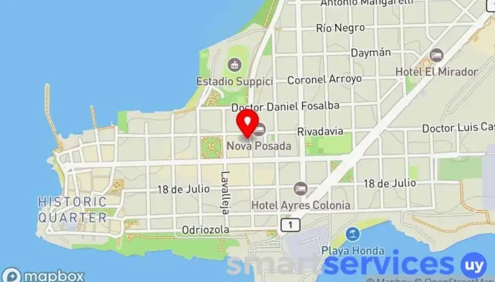 mapa de DINAMICA BIENES RAICES Agencia inmobiliaria en Col. del Sacramento