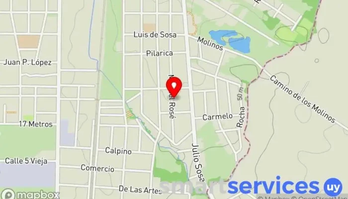 mapa de EBENEZER LAS PIEDRAS Emisora de radio en Las Piedras