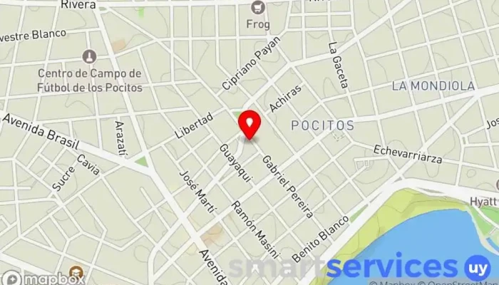 mapa de El Comedy Bar Bar en Montevideo