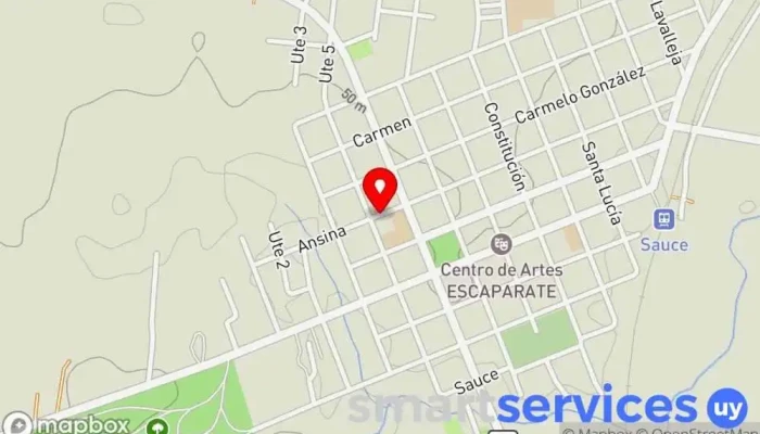 mapa de El Molino Club nocturno en Sauce
