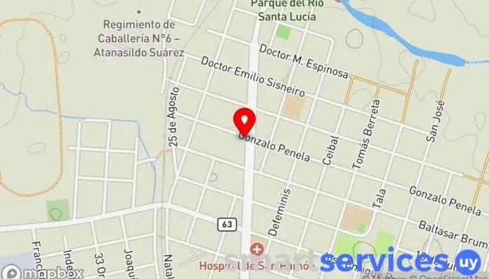 mapa de El Super 1 Dariemar Empresa de trabajo temporal en San Ramón