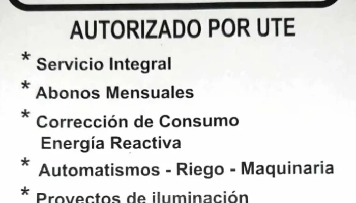 Electricista Autorizado Por Ute - Atlántida