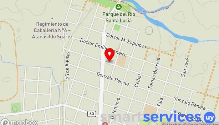 mapa de Empresa Santa Rosa de San Ramon Funeraria en San Ramón