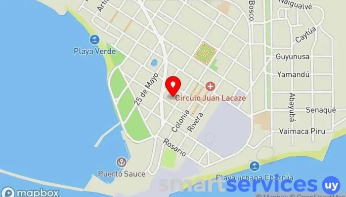 mapa de En Club 3 Focos Gimnasio en Juan L. Lacaze