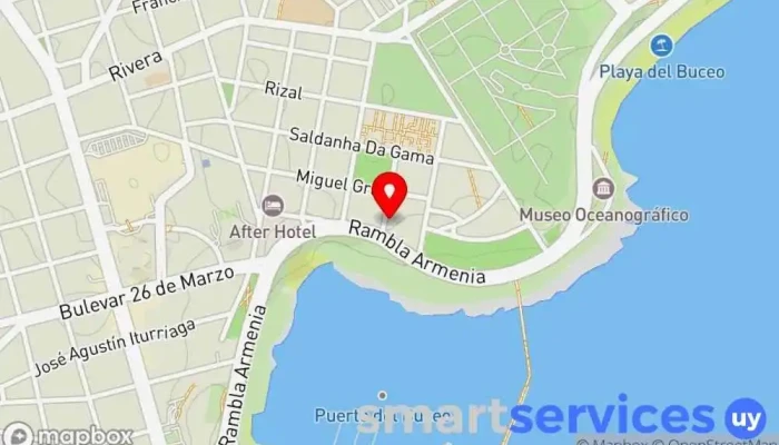 mapa de Entrada Maternelle Centro de educación preescolar en Montevideo