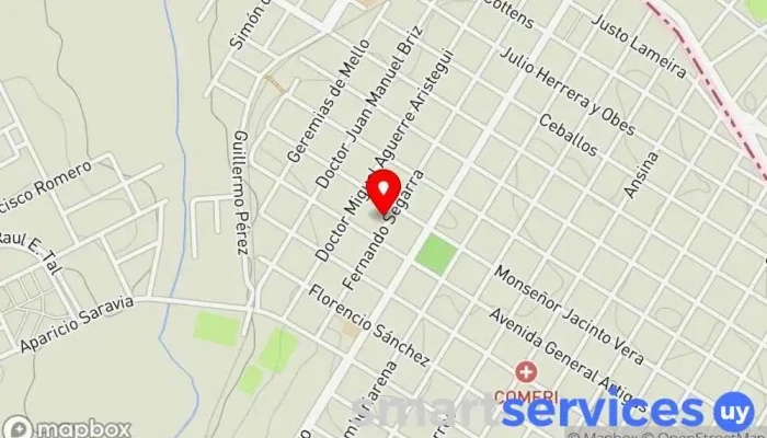 mapa de EQUIDAD 91.3 FM Emisora de radio en Rivera