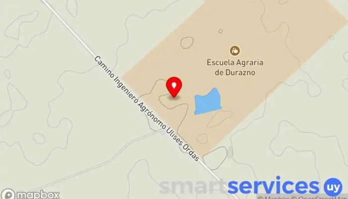 mapa de Escuela Agraria Durazno (UTU) Escuela en Santa Bernardina