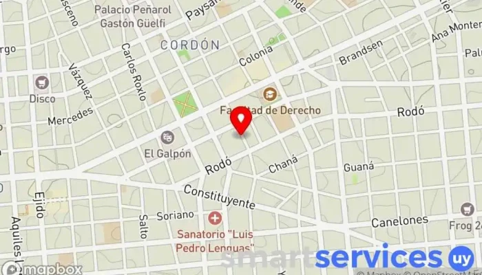 mapa de Escuela José Pedro Varela Escuela primaria en Montevideo