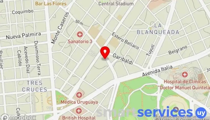 mapa de Escuela Logosófica 11 de Agosto Escuela en Montevideo