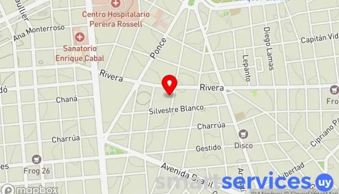 mapa de Escuela N° 32 Simón Bolívar Escuela de primaria en Montevideo