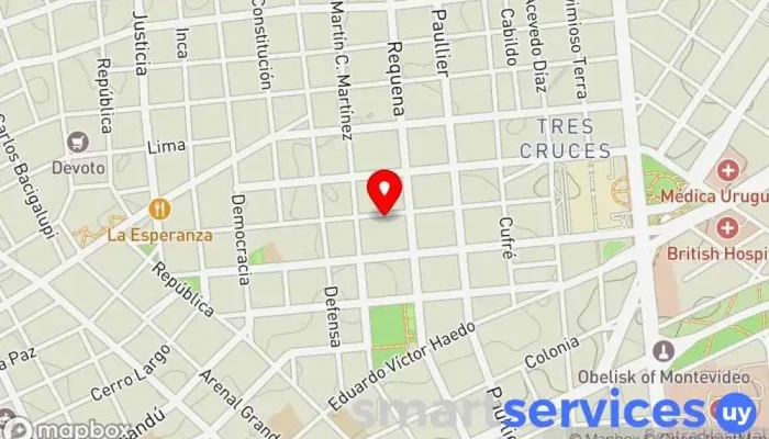 mapa de Escuela N° 61 Konrad Adenauer Escuela en Montevideo