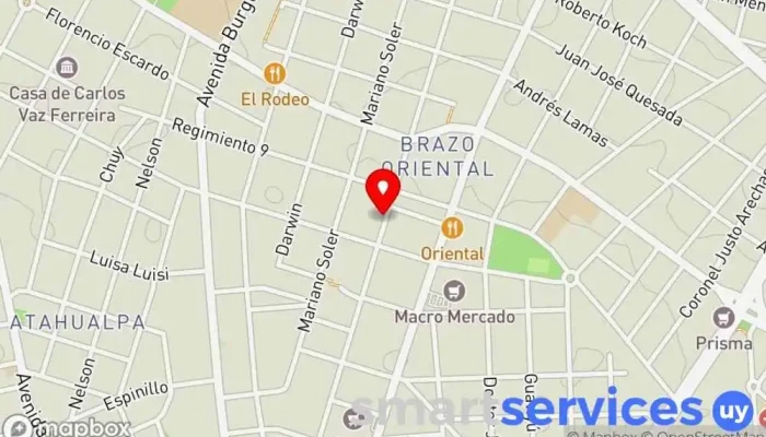 mapa de Escuela N° 68 Escuela primaria en Montevideo