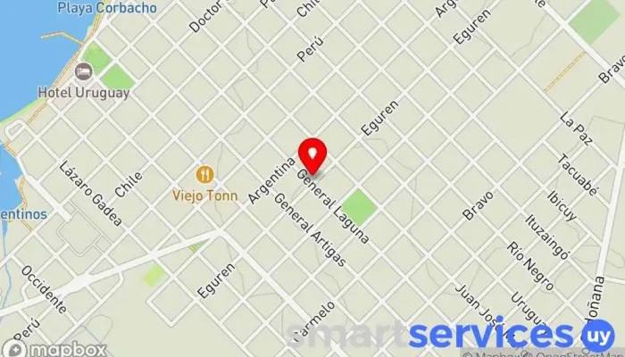 mapa de Escuela N° 7 Zorrilla de San Martin Escuela en Nueva Palmira