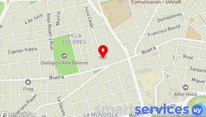mapa de Escuela N° 98 Dr. Juan Zorrilla de San Martín Escuela en Montevideo