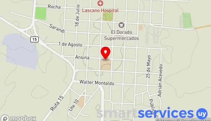 mapa de Escuela N°3 Lascano 