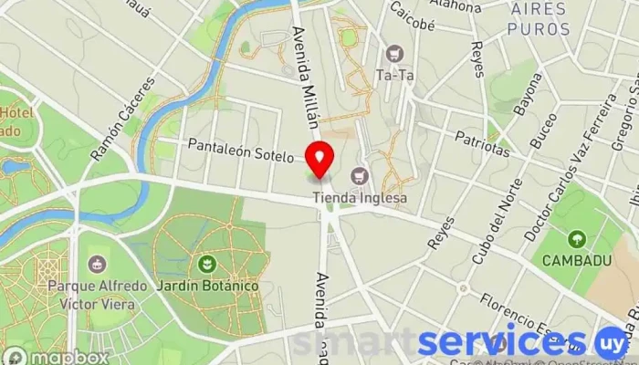 mapa de Escuela Nº 105 Carlos Vaz Ferreira Escuela primaria en Montevideo