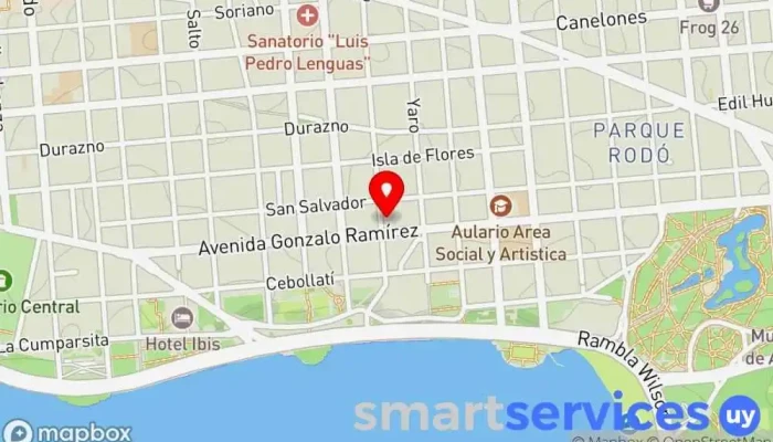 mapa de Escuela Nº 16 Colegio público en Montevideo