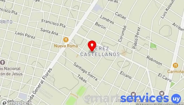 mapa de Escuela Nº 357 Colegio concertado en Montevideo