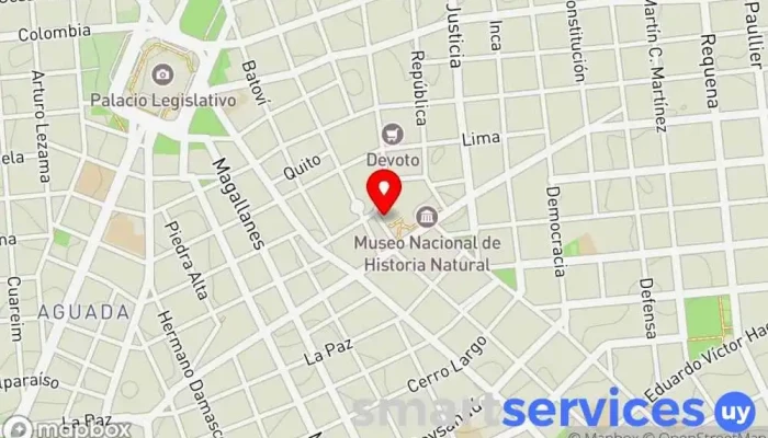 mapa de Espacio de Arte Contemporáneo Galería de arte, Museo, Atracción turística en Montevideo