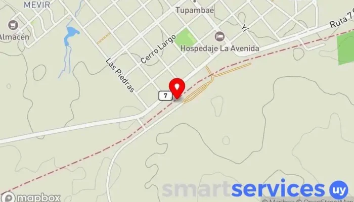 mapa de Estación Tupambaé Aparcamiento en Tupambaé