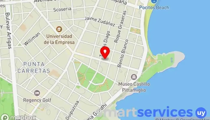 mapa de Farmacia 21 Farmacia en Montevideo