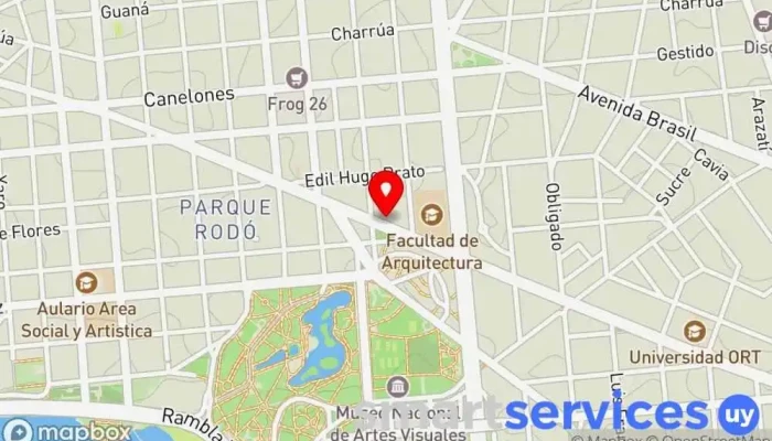 mapa de Farmacia Barcelona Farmacia, Tienda de cosméticos, Perfumería en Montevideo