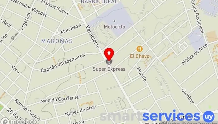 mapa de Farmacia Caromar veracierto 2844 Farmacia en Montevideo